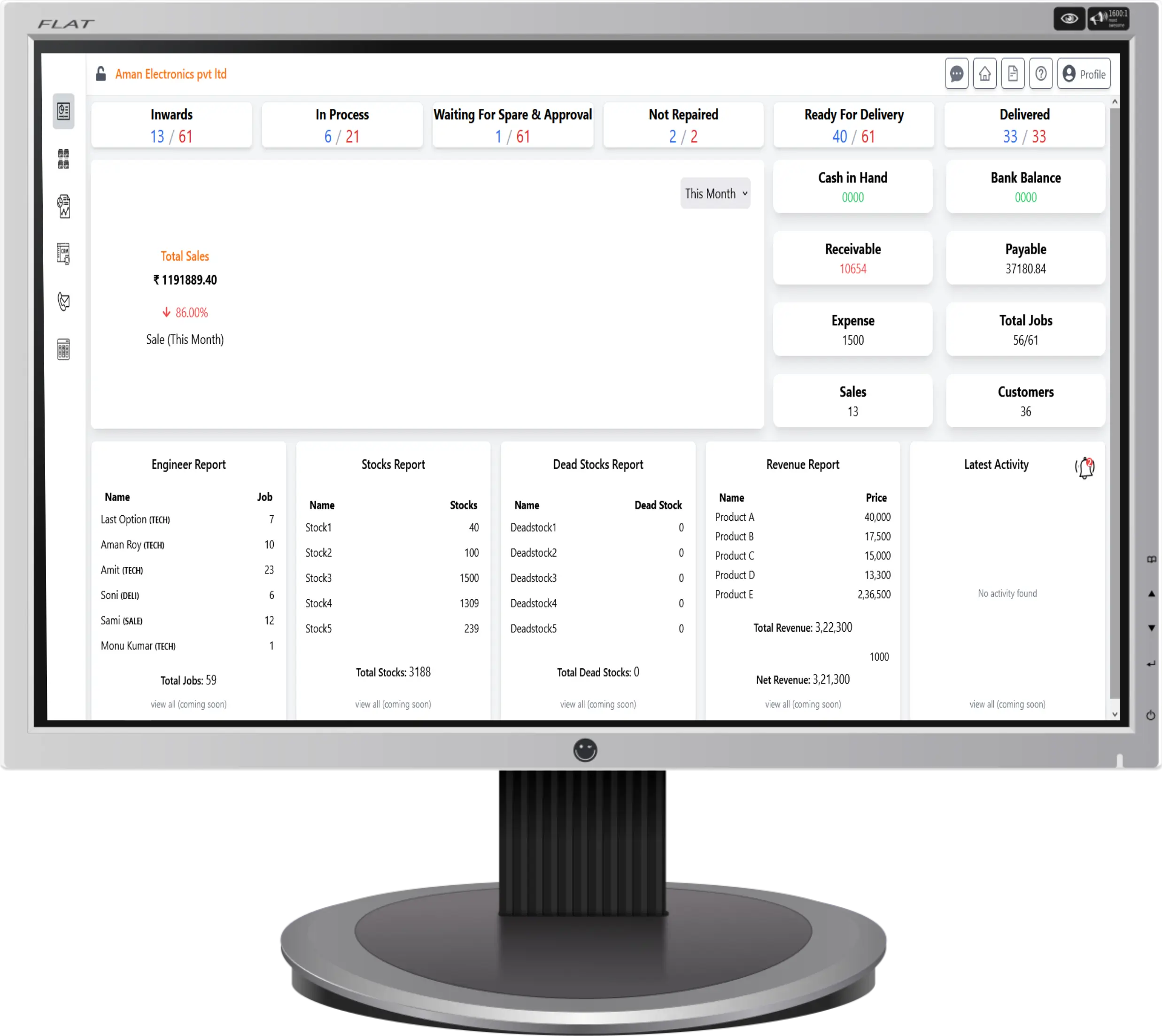 AutoCRM Dashboard Preview